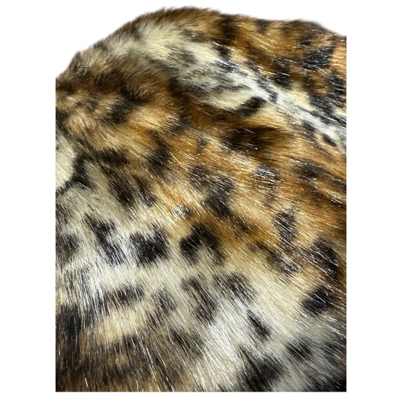 Peter Nygard Multi Brown Faux Fur Leopard Print Vest Size Large - Picture 9 of 9